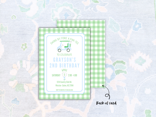 Golf Birthday Invitation | Par-Tee