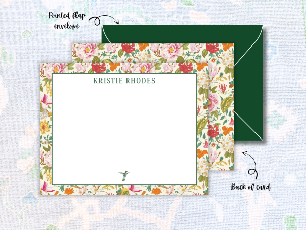 Botanical Personalized Stationery Set