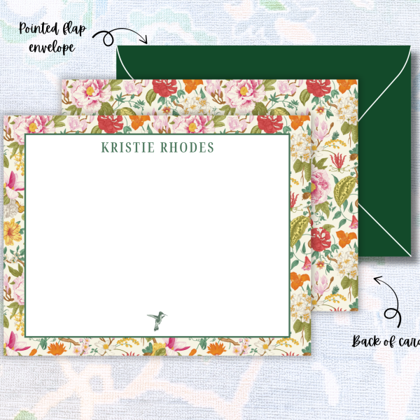 Botanical Personalized Stationery Set