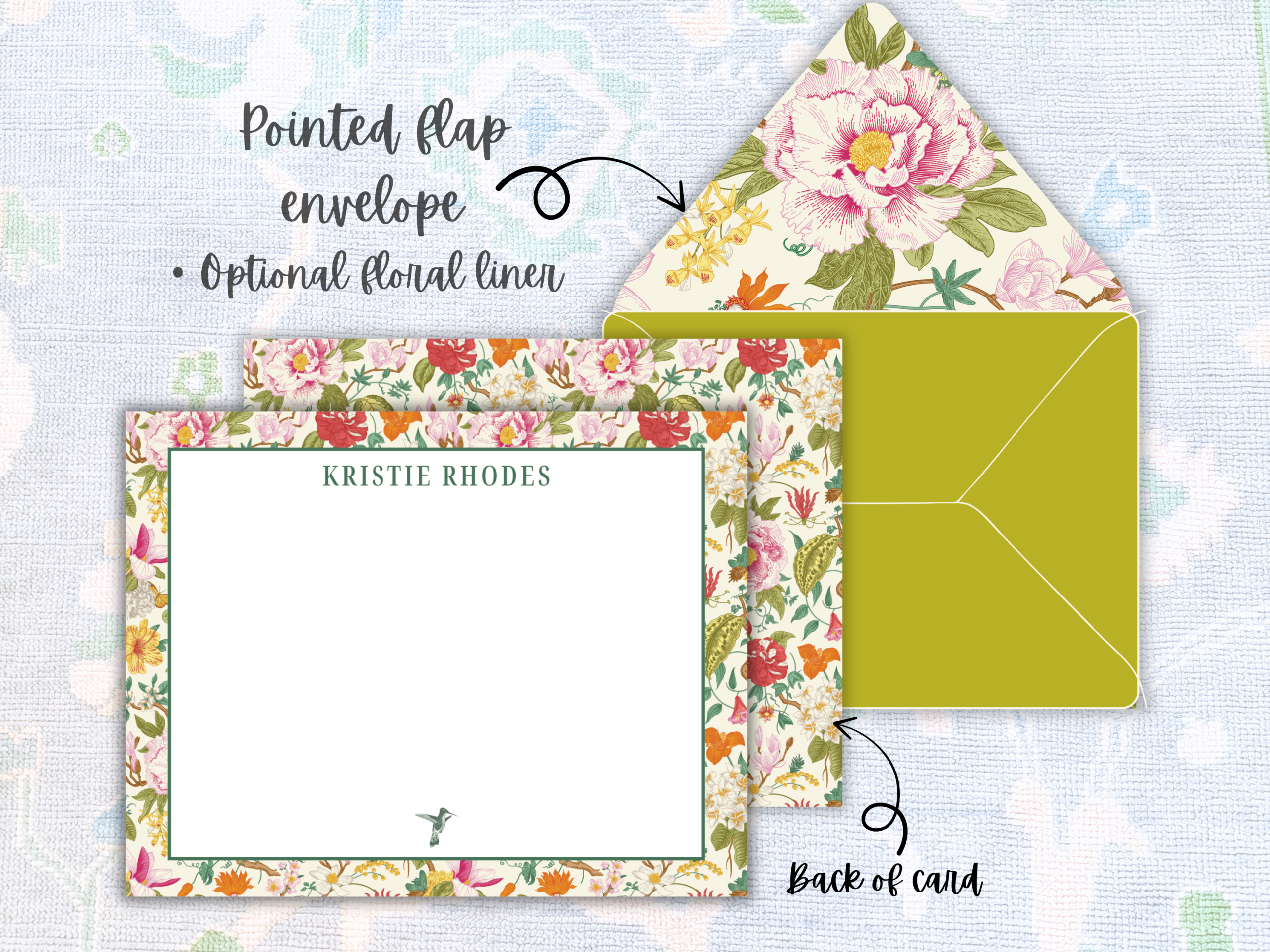 Botanical Personalized Stationery Set - Image 2