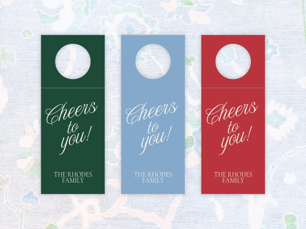 Cheers to You Personalized Wine Bottle Tags